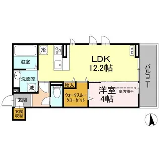 クランツ朝美【3階】の間取り