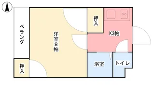 メゾン21【205号室】の間取り