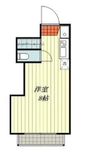 トロワボヌール北久米【203号室】の間取り