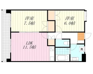 UTARA HOUSE【301号室】の間取り