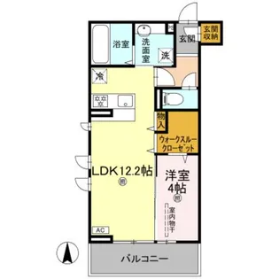 クランツ枝松【3階】の間取り