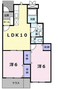 エスポワール【1階】の間取り