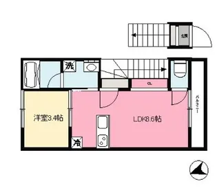 ELF立花【203号室】の間取り