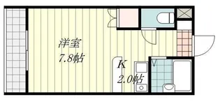 サンライズ桑原【303号室】の間取り