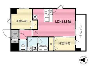 イルマーレ宮西【703号室】の間取り