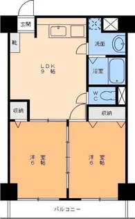 グランアルブル山越Ⅲ【7階】の間取り