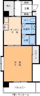 エンゼルコート古町【2階】の間取り
