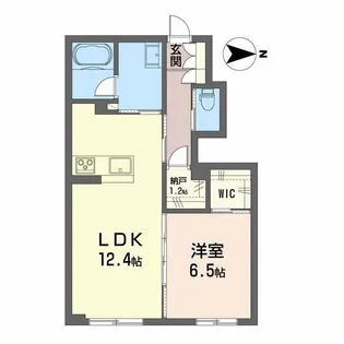 シャーメゾン椿【102号室】の間取り