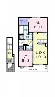 トロイガーデンⅢ【2階】の間取り