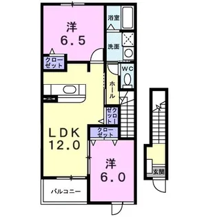 アルフィーノはるD【2階】の間取り