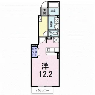 カルム サンリットA Ⅰ【1階】の間取り
