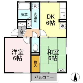 フレンドリーハイツ日野Ⅱ【201号室】の間取り