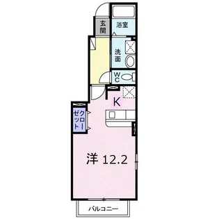 メゾン ド フレーシュA【1階】の間取り