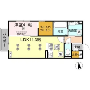Maison Blanche【1階】の間取り