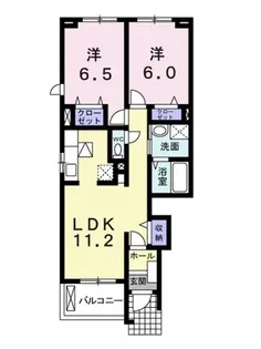 マンダリン フルールⅠ【1階】の間取り