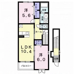 ブリーゼ【2階】の間取り