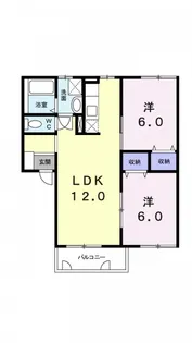 クレストール森松Ⅱ【2階】の間取り