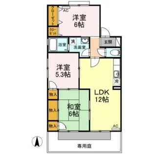 エスポワール34 B棟【1階】の間取り