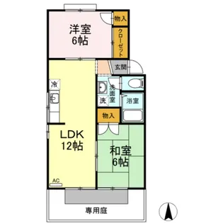 フレンドリー91C・D・E【1階】の間取り
