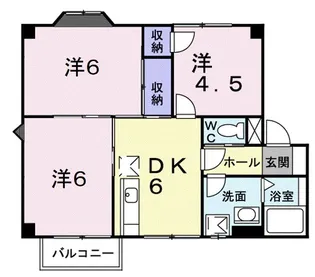 プラド−ル立川B【2階】の間取り