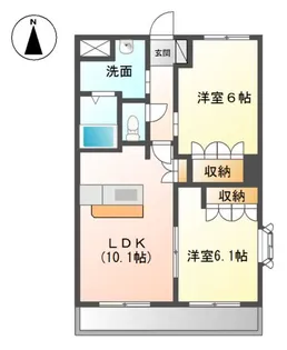 サンライズ・M【2階】の間取り