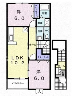 フロスト・プローデ A【2階】の間取り