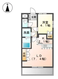 Baysideエスポワール【101号室】の間取り