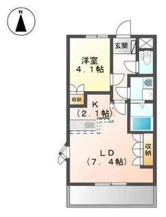 Baysideエスポワール【106号室】の間取り