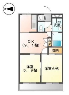 エル・シャトー【202号室】の間取り