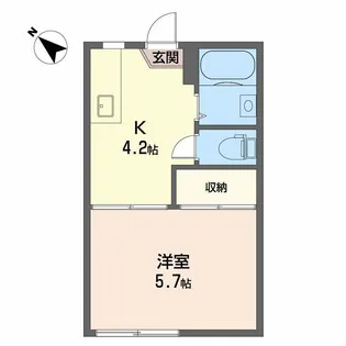 コーポ渡部【1階】の間取り