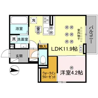クランツ泉町【1階】の間取り