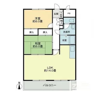 オーキッドテラス志津川【4階】の間取り