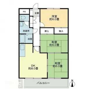 オーキッドテラス志津川・【5階】の間取り