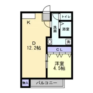メゾン・ド・宮田【202号室】の間取り