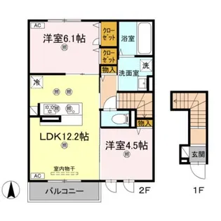 BeneⅡ【2階】の間取り