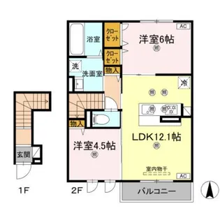 BeneⅡ【2階】の間取り