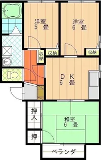 フレグランス枝松【A102号室】の間取り