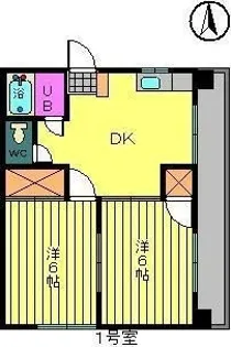 メゾン扶蓉【101号室】の間取り