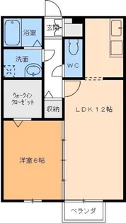パレットガーデン【105号室】の間取り