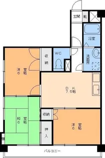 田中ビル一里木ハイツ【3階】の間取り