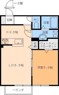 フィカーサ カナハ【1階】の間取り