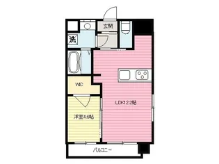 Credo in te 西垣生【401号室】の間取り