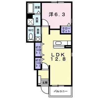 SERENO UNO A【1階】の間取り