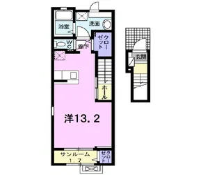 シャンド・フルール Y【2階】の間取り