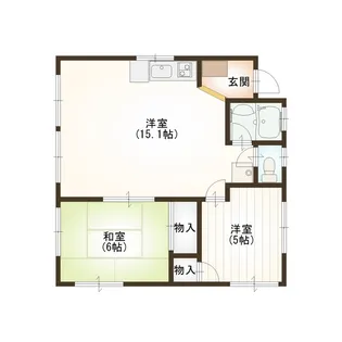 東京都武蔵野市境南町5丁目【アパート】の間取り
