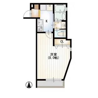 クローバー九番館【3階】の間取り