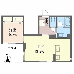宮城県仙台市青葉区宮町1丁目【マンション】の間取り