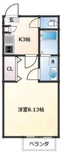 宮城県仙台市青葉区台原3丁目【アパート】の間取り