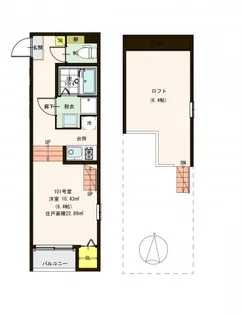 宮城県仙台市青葉区旭ケ丘2丁目【アパート】の間取り