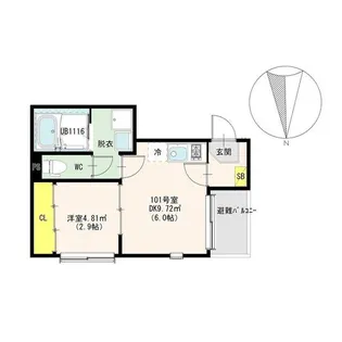 ハーモニーテラス東仙台ⅩⅤ【3階】の間取り